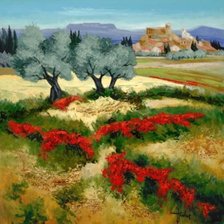 Схема вышивки «Цветение маков»