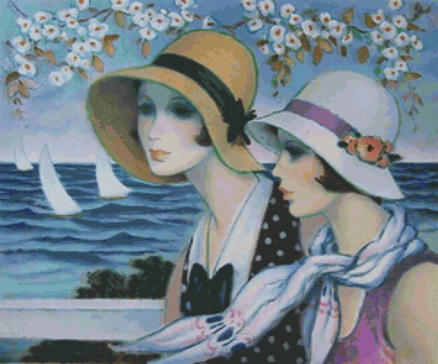 Ретро - живопись, francois batet, женский образ - предпросмотр