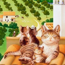 Схема вышивки «Котики 2»