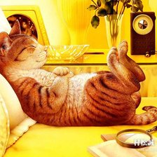 Схема вышивки «Котик 9»