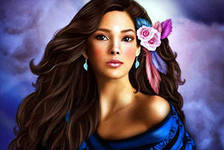 Схема вышивки «девушка1»