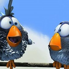 Схема вышивки «воробьи»