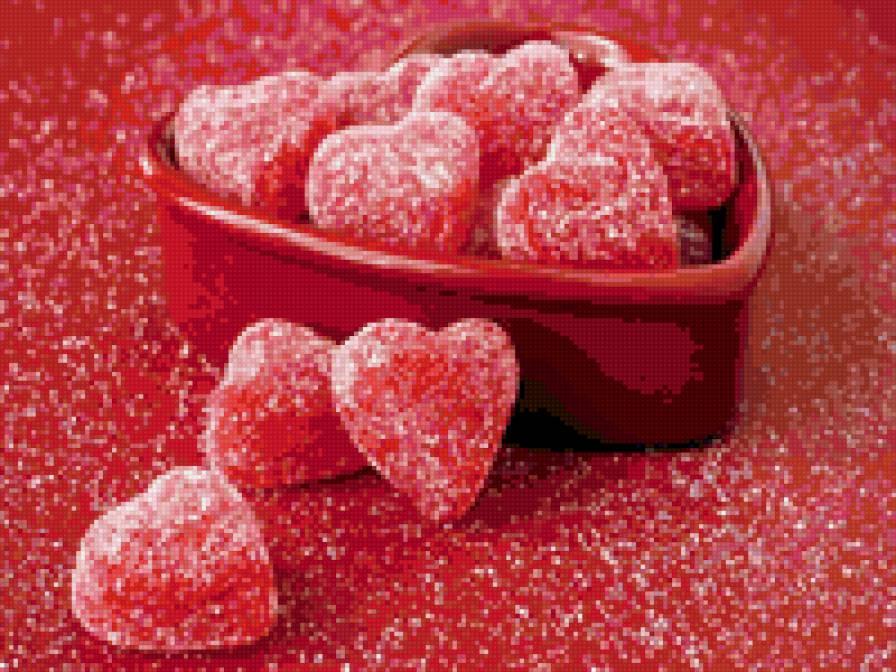 Мармелад сердечки - на кухню, любовь, сердечки, мармелад, к чаю - предпросмотр