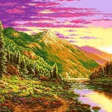 Схема вышивки «природа»