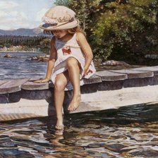 Схема вышивки «На реке»