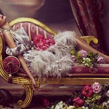 Схема вышивки «девушка»