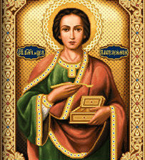 Схема вышивки «Святой Пайтелемон»