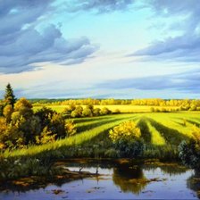 Схема вышивки «Серия "Пейзаж. Лето"»