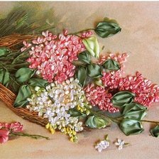 Схема вышивки «Сирень»