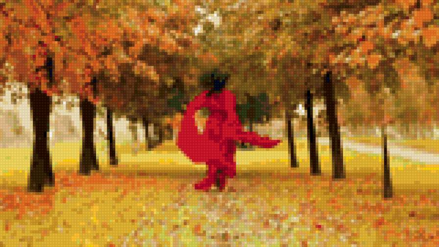 осенняя прогулка - осень, природа, девушка - предпросмотр