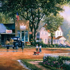 Схема вышивки «Отдых,дети,дача))»