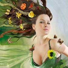 Схема вышивки «женский образ»