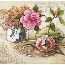 Схема вышивки «Цветочный винтаж»