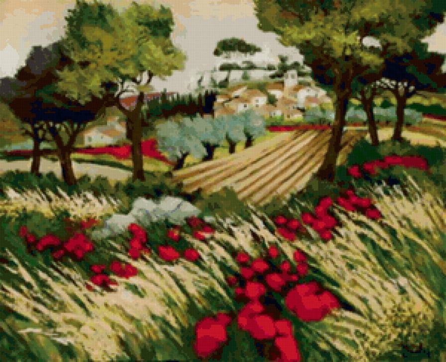 Лето - живопись, jean triolet - предпросмотр