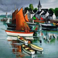 Схема вышивки «Причал»