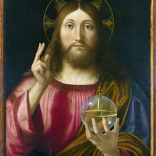 Схема вышивки «Andrea Previtali - Salvator Mundi»