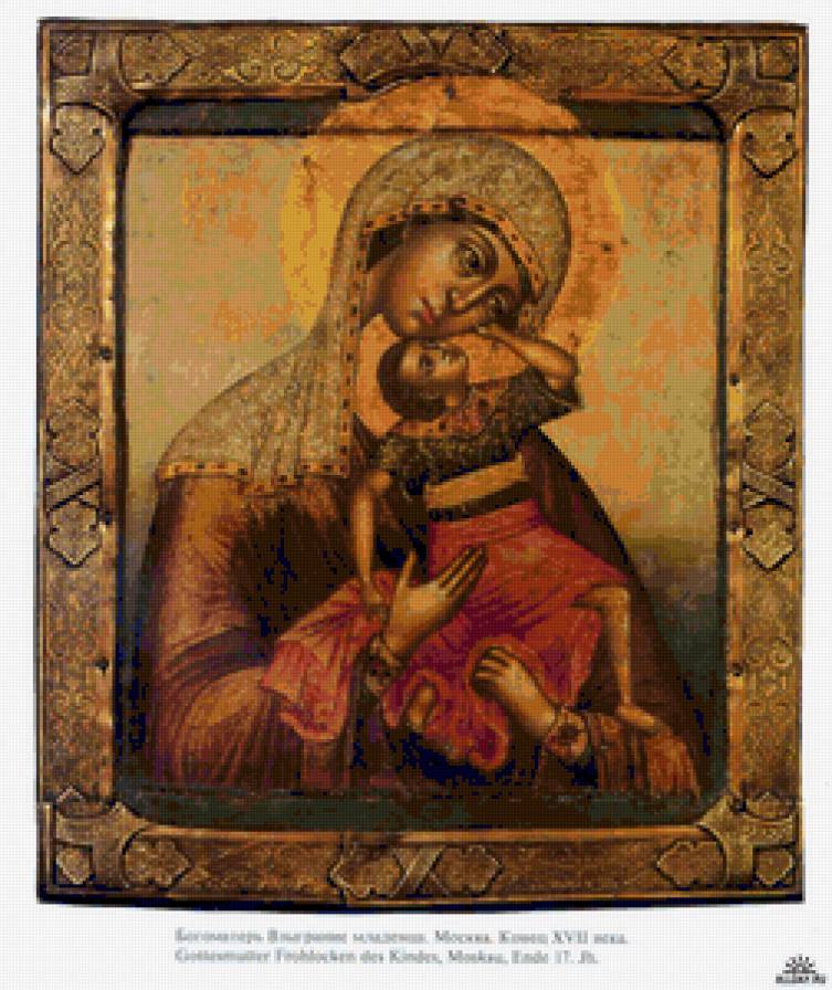 Икона" Богоматерь Взыграние младенца" - иконы, православные иконы, святые - предпросмотр