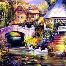 Схема вышивки «Сад»