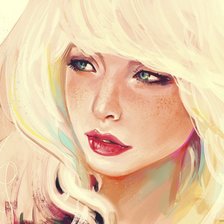 Схема вышивки «девушка»