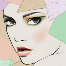 Схема вышивки «девушка»