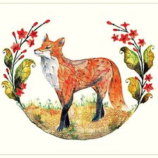 Схема вышивки «Серия "Животные в узорах"»