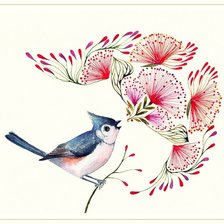 Схема вышивки «Серия "Птицы в узорах"»