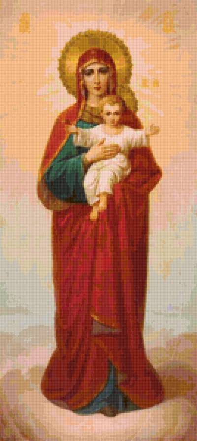 икона - живопись, картина, мадонна, младенец, икона - предпросмотр