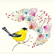 Схема вышивки «Серия "Птицы в узорах"»