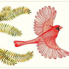 Схема вышивки «Серия "Птицы в узорах"»