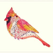 Схема вышивки «Серия "Птицы в узорах"»