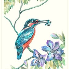 Схема вышивки «Серия "Птицы в узорах"»