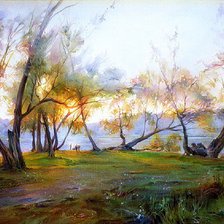 Схема вышивки «По картине художника.»