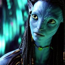 Схема вышивки «Кадр из фильма "Аватар." Найтири.»