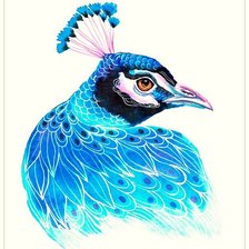 Схема вышивки «Серия "Птицы в узорах"»