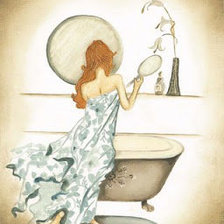 Схема вышивки «В ванной»