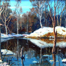 Схема вышивки «Весна в лесу»