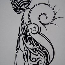 Схема вышивки «киса 2»