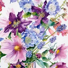 Схема вышивки «полевые цветы»