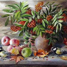 Схема вышивки «осенний букет»