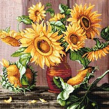 Схема вышивки «Подсолнухи»