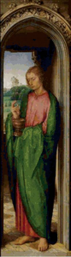 богоматерь с младенцем-3ч - икона, живопись, картина, триптих, святая, девушка - предпросмотр