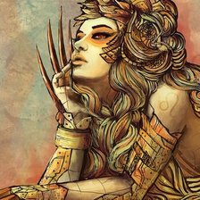 Схема вышивки «Лев»