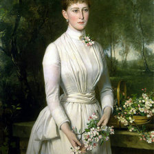 Схема вышивки «Зон, Карл Рудольф - Портрет великой княгини Елизаветы Федоровны»