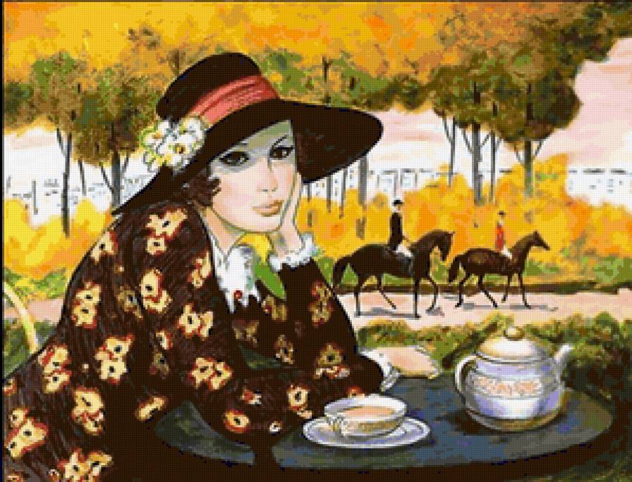 Ретро - женский образ, живопись, francois batet - предпросмотр