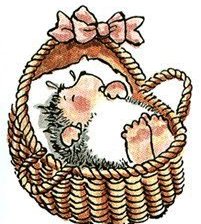 Схема вышивки «Весёлый ёжик»