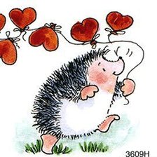 Схема вышивки «Весёлый ёжик»