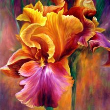 Схема вышивки «Пламенный Ирис»