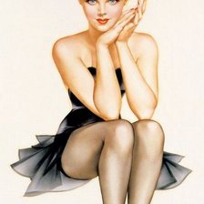 Схема вышивки «в стиле пин-ап»