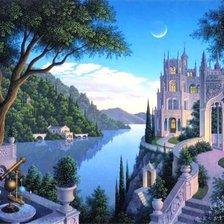 Схема вышивки «Замок»