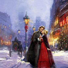 Схема вышивки «Зимний вечер»